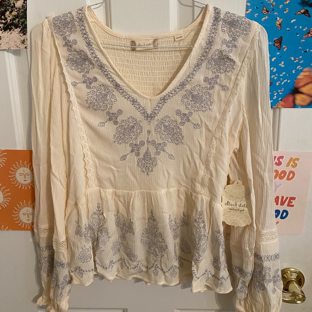 Altar’d State Flowy Floral Blouse